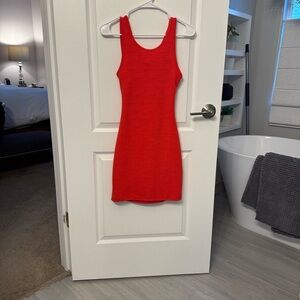 Roxy bright coral/orange Tank Dress - Sleek Bodycon Silhouette